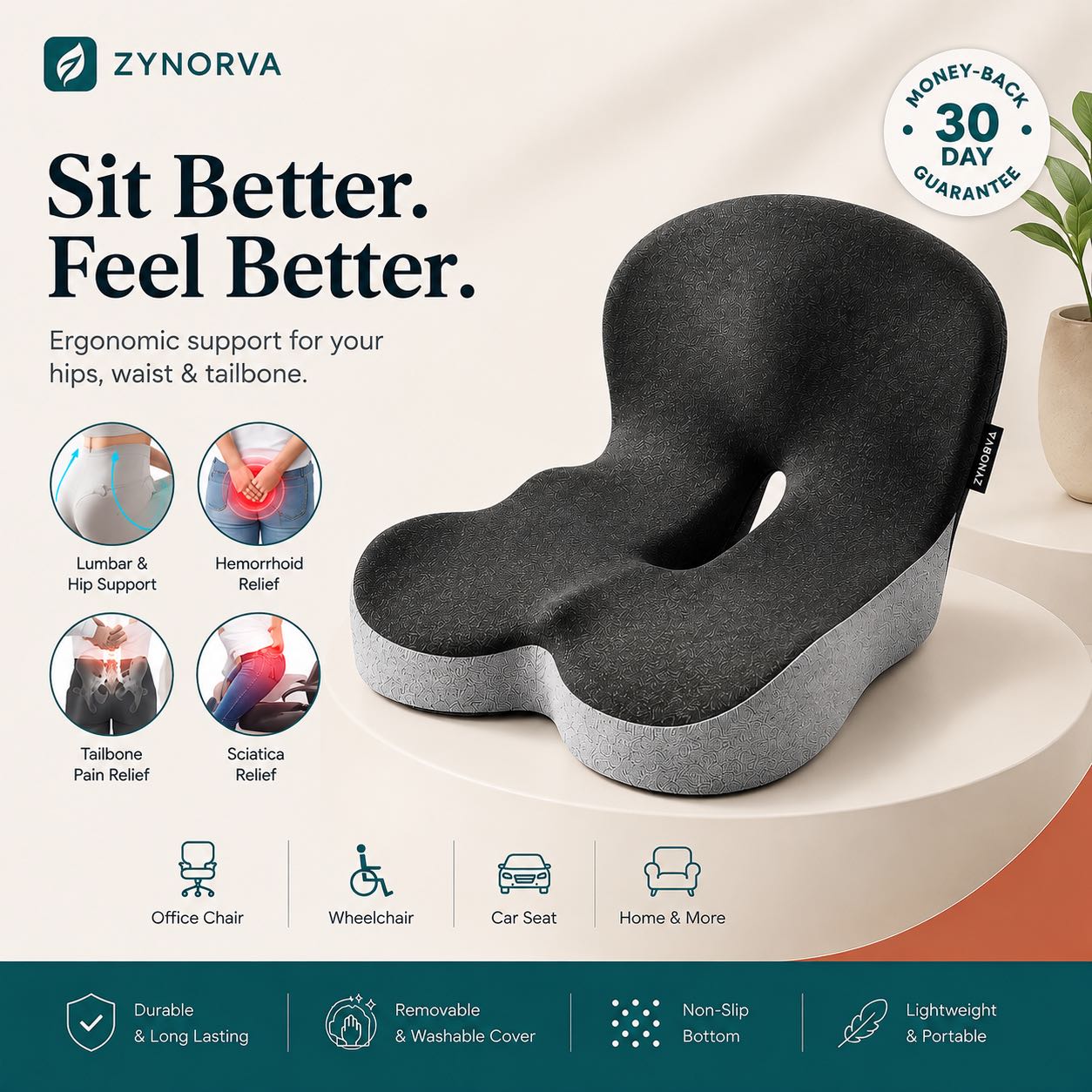 Zynorva Seat Cushion