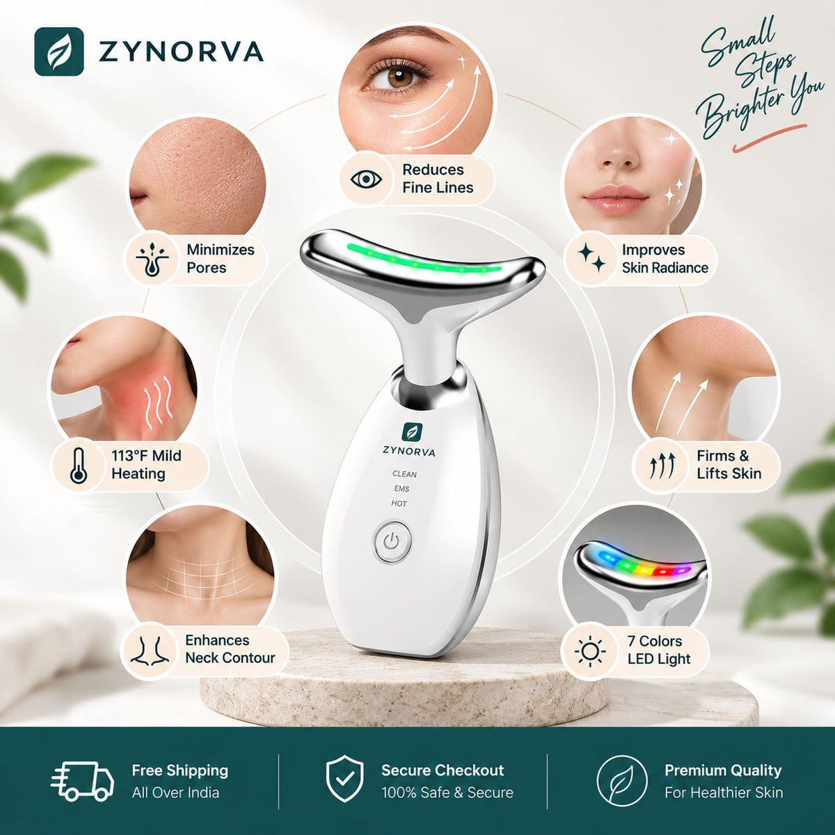Premium LED Facial & Neck Massager