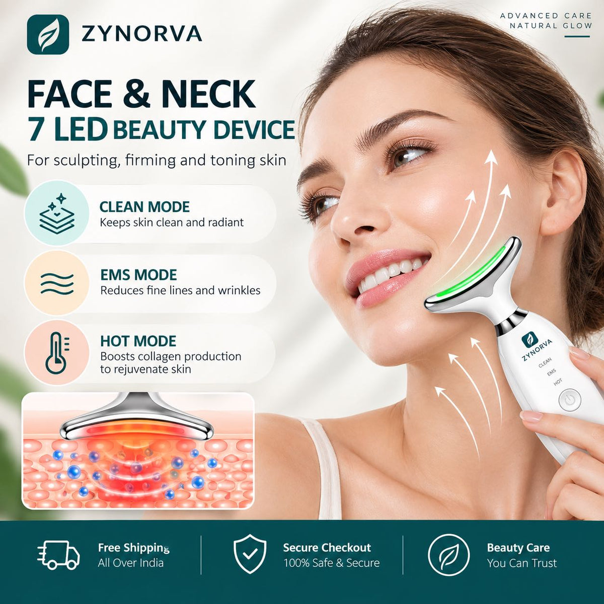 Premium LED Facial & Neck Massager