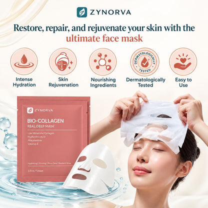 Zynorva Daily Glow Skin Mask – 8 Pcs
